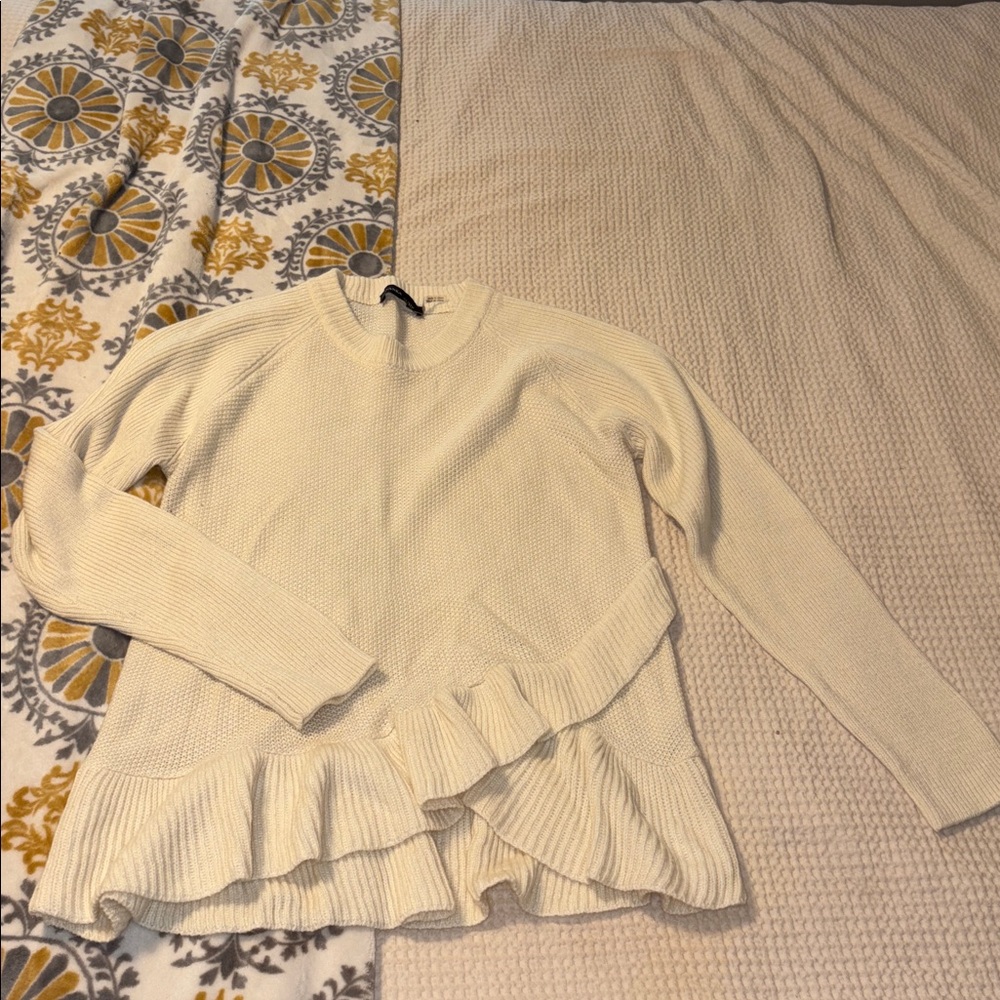 Ivanka Trump Cream Knit Sweater